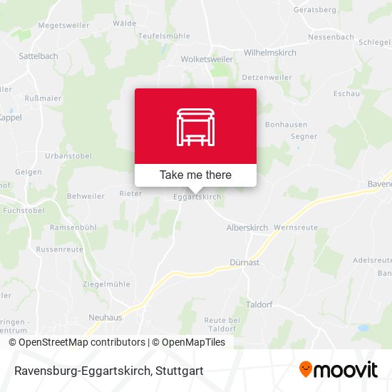 Карта Ravensburg-Eggartskirch