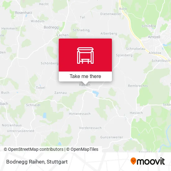 Карта Bodnegg Raihen