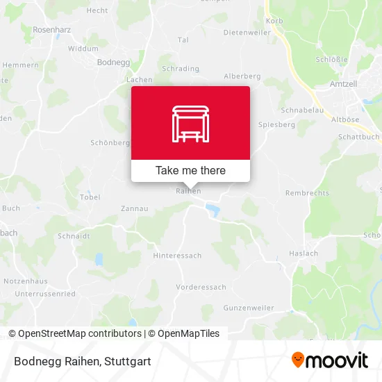 Карта Bodnegg Raihen