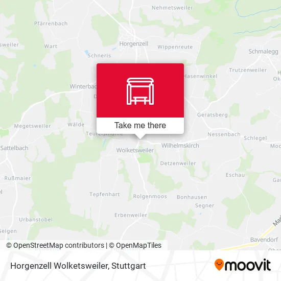 Карта Horgenzell Wolketsweiler
