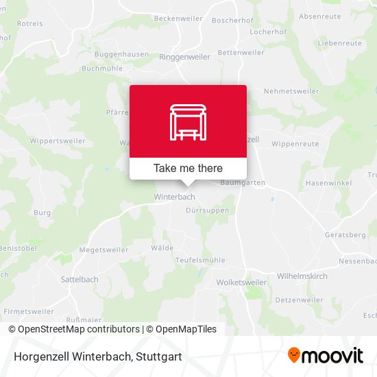 Horgenzell Winterbach map