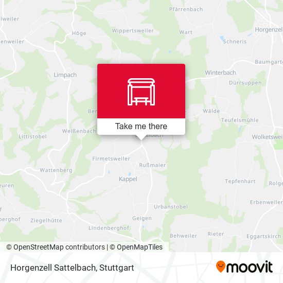Карта Horgenzell Sattelbach