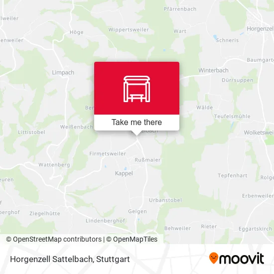 Карта Horgenzell Sattelbach