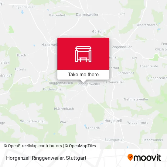 Карта Horgenzell Ringgenweiler