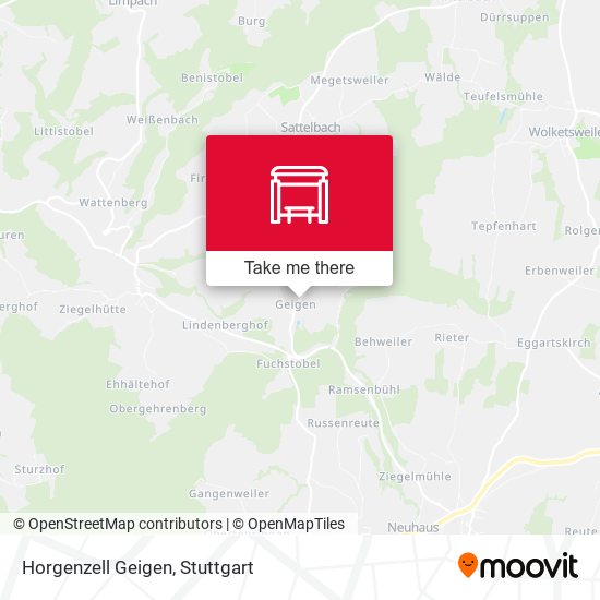 Карта Horgenzell Geigen