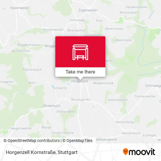 Карта Horgenzell Kornstraße