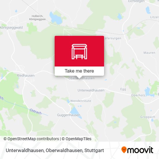 Unterwaldhausen, Oberwaldhausen map