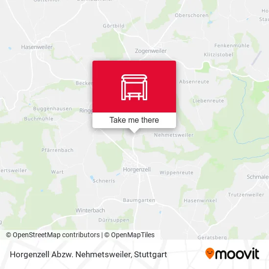 Карта Horgenzell Abzw. Nehmetsweiler