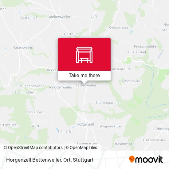 Horgenzell Bettenweiler, Ort map