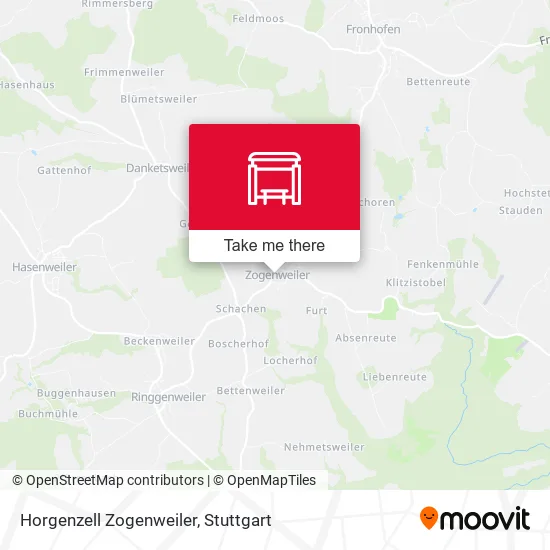 Карта Horgenzell Zogenweiler