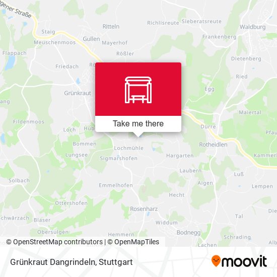 Grünkraut Dangrindeln map