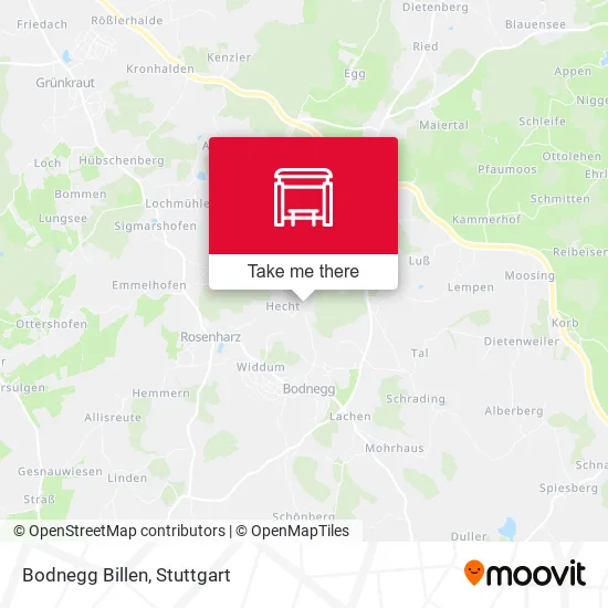 Карта Bodnegg Billen
