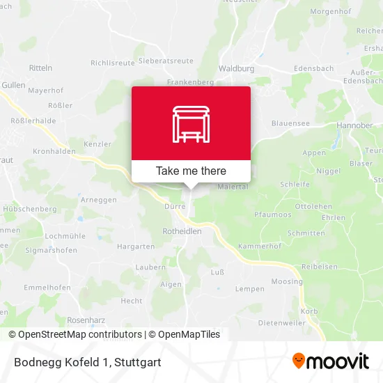 Карта Bodnegg Kofeld 1
