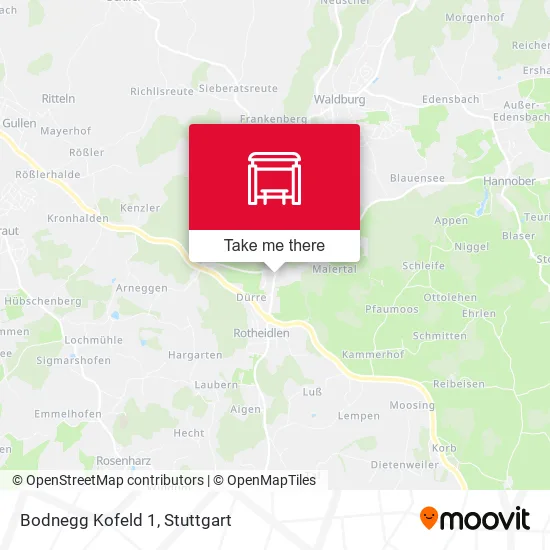 Карта Bodnegg Kofeld 1