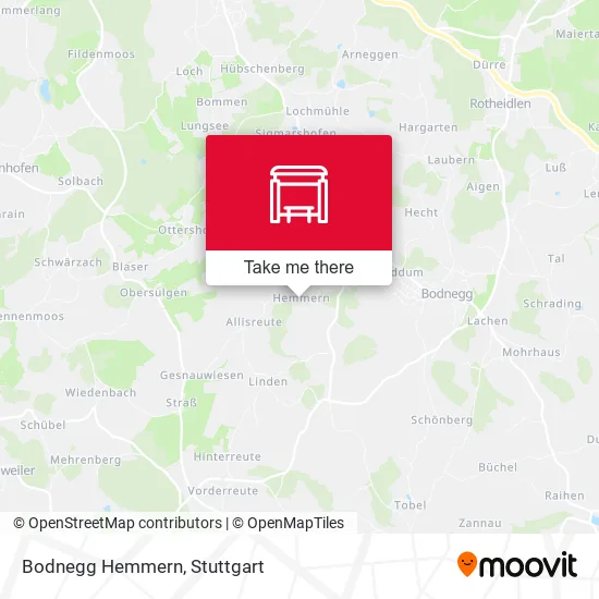 Карта Bodnegg Hemmern