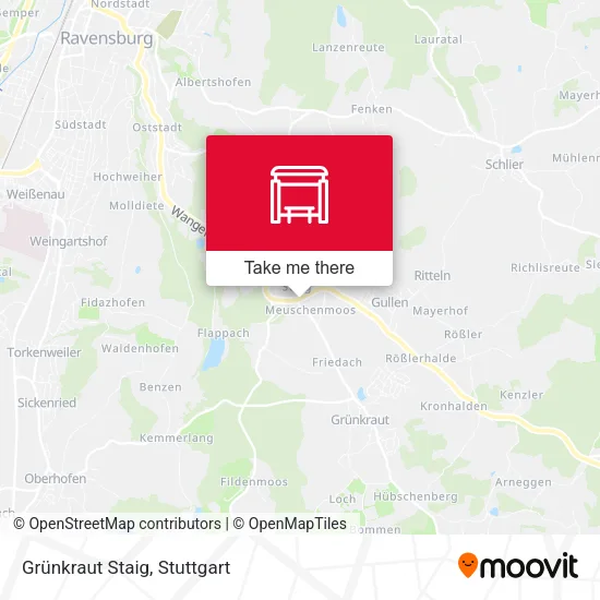 Карта Grünkraut Staig