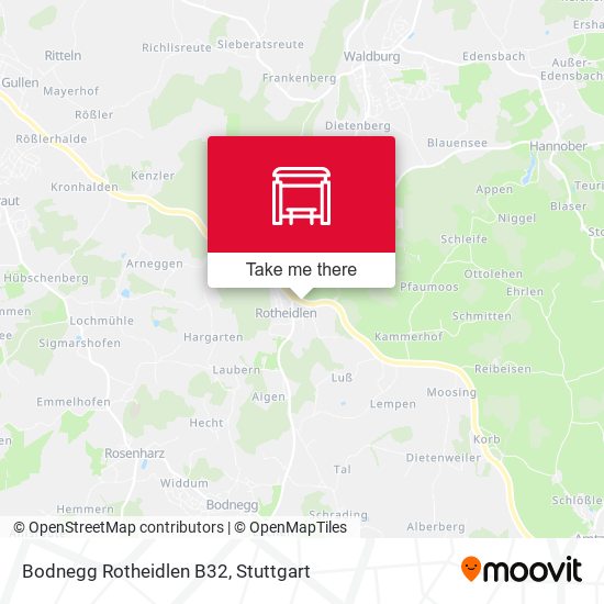 Bodnegg Rotheidlen B32 map