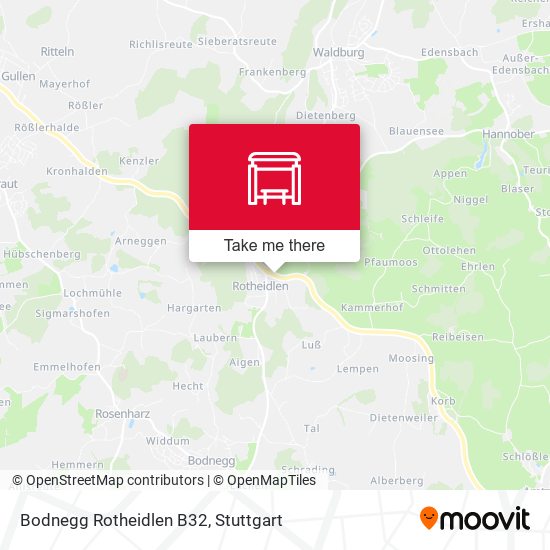 Bodnegg Rotheidlen B32 map