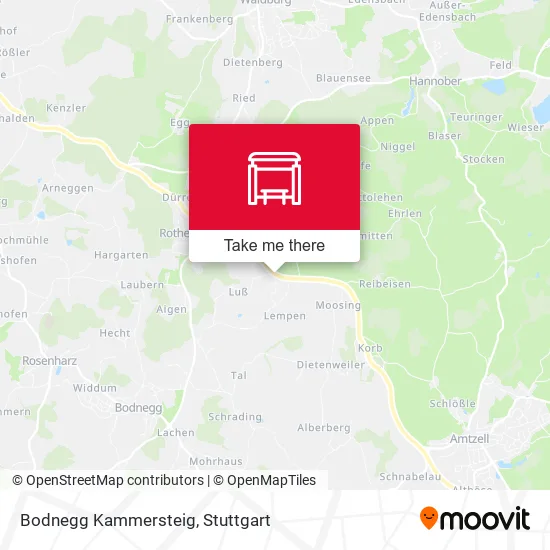 Карта Bodnegg Kammersteig