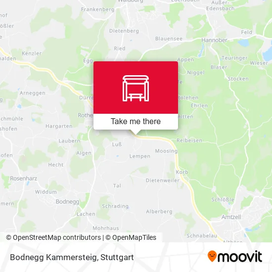 Карта Bodnegg Kammersteig