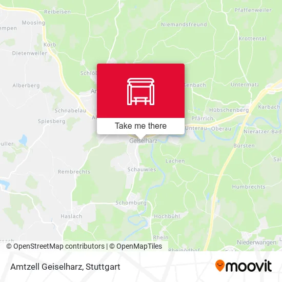 Карта Amtzell Geiselharz