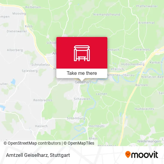 Карта Amtzell Geiselharz