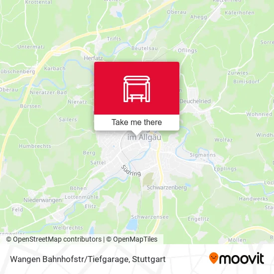 Карта Wangen Bahnhofstr/Tiefgarage
