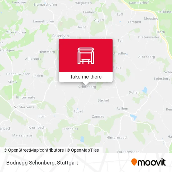 Карта Bodnegg Schönberg