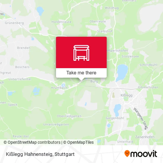 Карта Kißlegg Hahnensteig