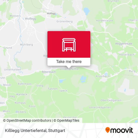 Kißlegg Untertiefental map