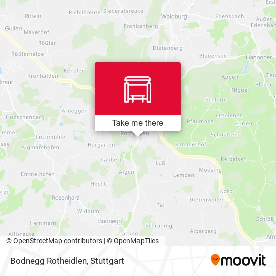 Карта Bodnegg Rotheidlen