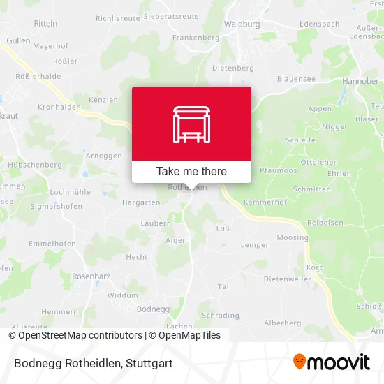 Карта Bodnegg Rotheidlen