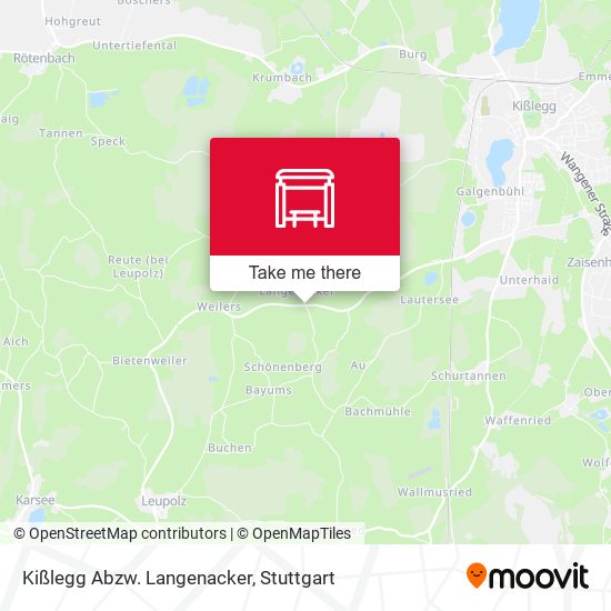 Карта Kißlegg Abzw. Langenacker