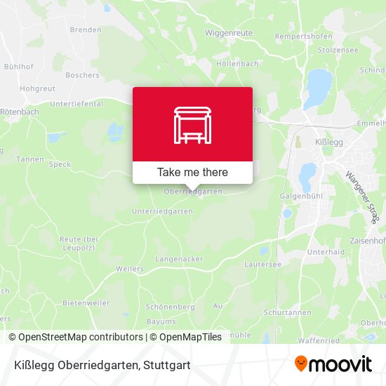 Kißlegg Oberriedgarten map