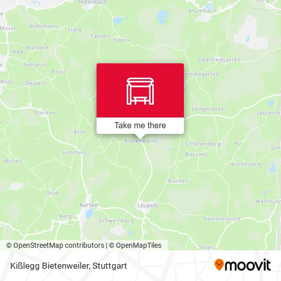 Карта Kißlegg Bietenweiler