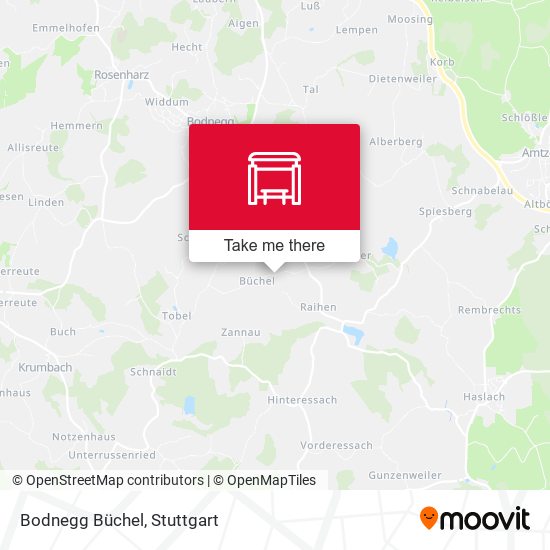 Bodnegg Büchel map