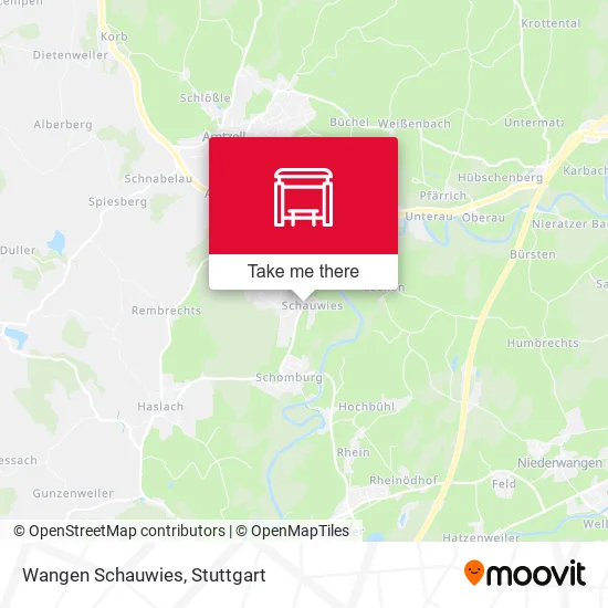 Карта Wangen Schauwies