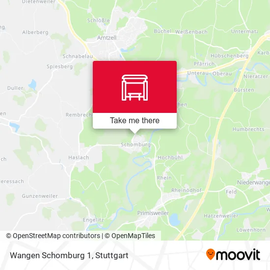Карта Wangen Schomburg 1