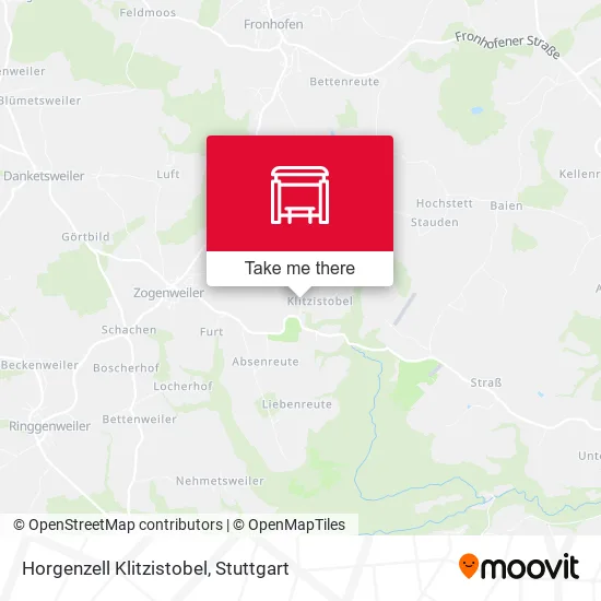Карта Horgenzell Klitzistobel