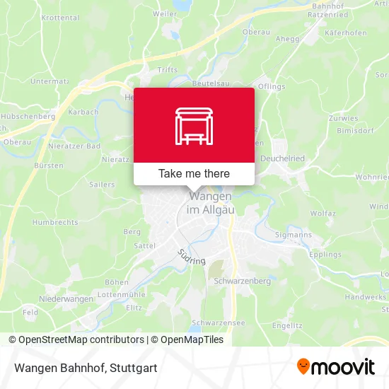Карта Wangen Bahnhof