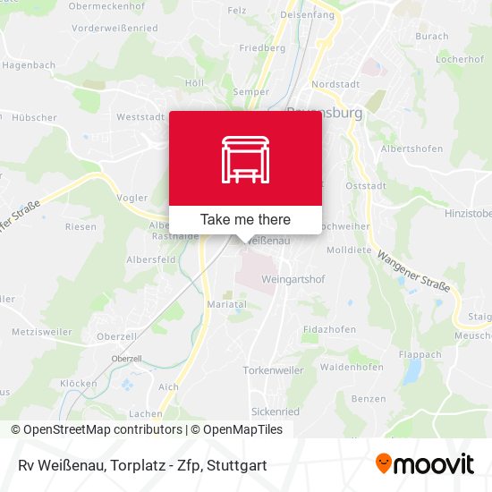 Rv Weißenau, Torplatz - Zfp map
