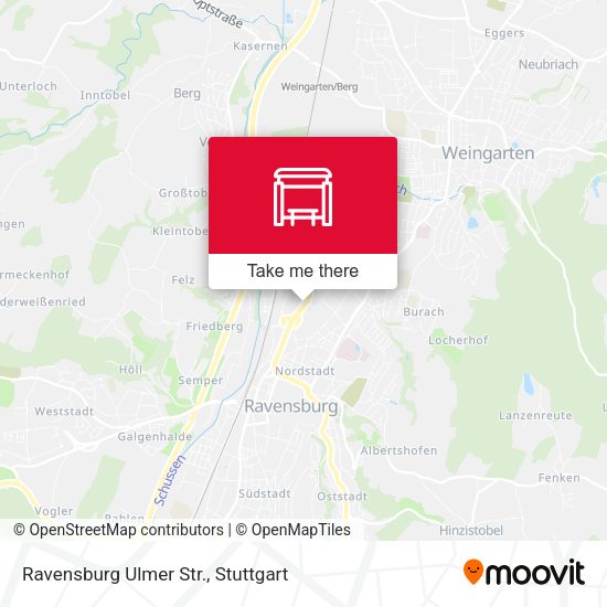 Ravensburg Ulmer Str. map