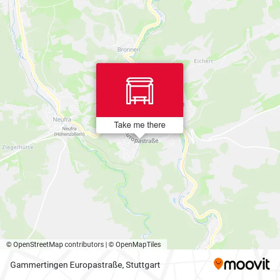Карта Gammertingen Europastraße