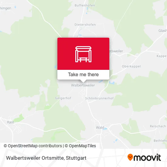 Карта Walbertsweiler Ortsmitte