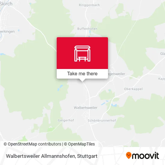 Карта Walbertsweiler Allmannshofen