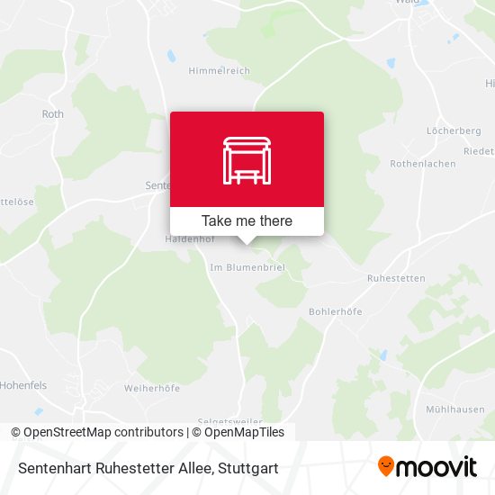 Карта Sentenhart Ruhestetter Allee