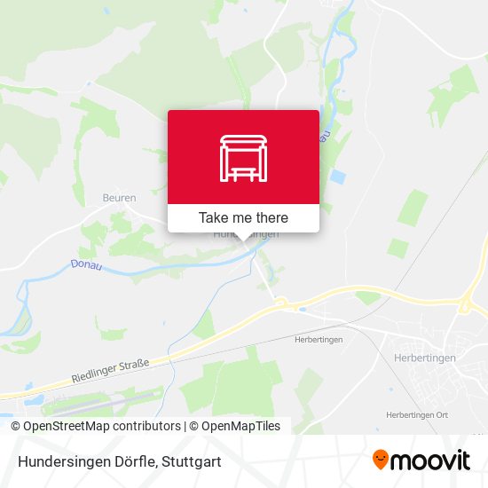 Hundersingen Dörfle map