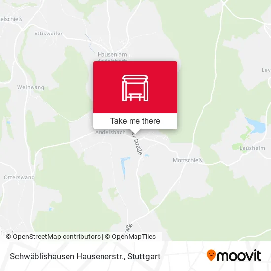 Карта Schwäblishausen Hausenerstr.