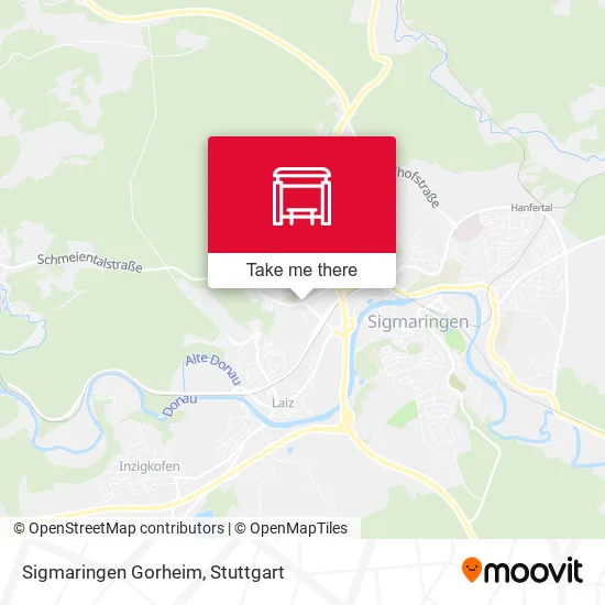 Карта Sigmaringen Gorheim