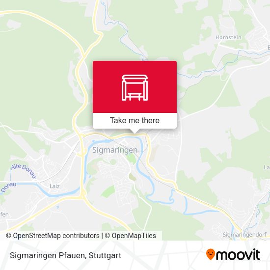 Карта Sigmaringen Pfauen